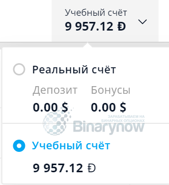 Реальный и демо депозиты